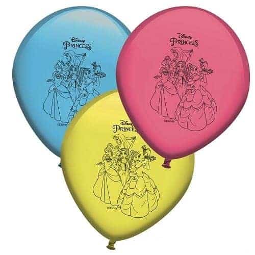 Балони Disney Princess, 8 броя, пакет